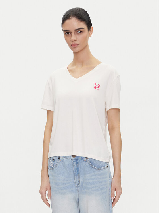 HUGO Marškinėliai · Écru