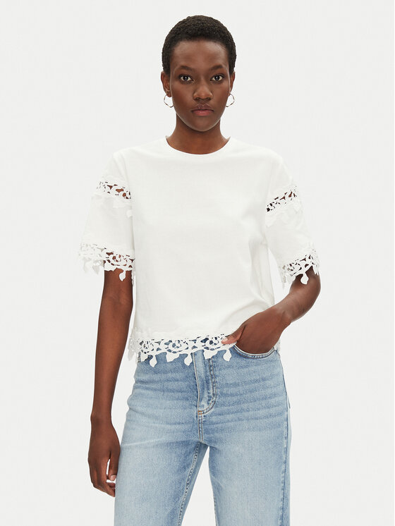 Morgan Marškinėliai · Balta