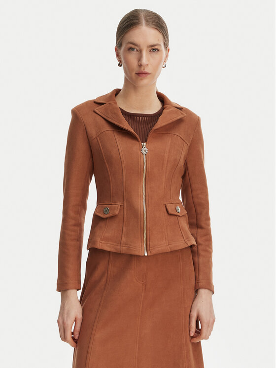 Rinascimento Dirbtinės odos striukė · Ruda