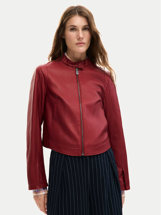 Desigual Dirbtinės odos striukė · Raudona