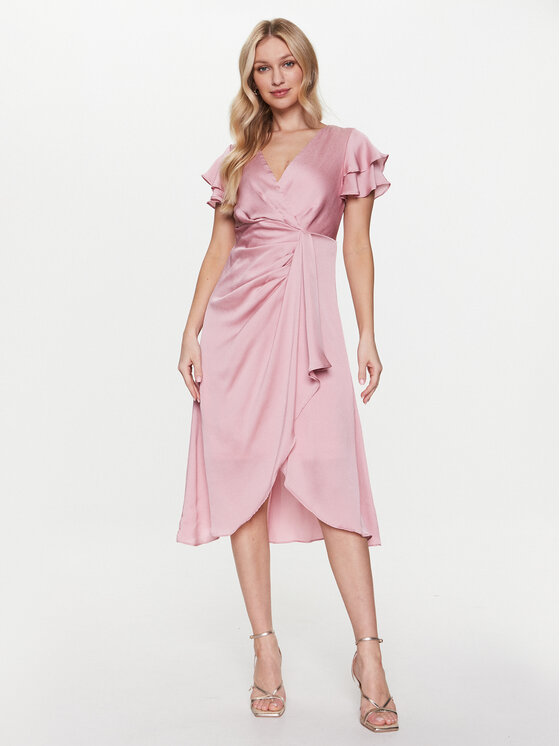 DKNY Kokteilinė suknelė · Rožinė · Midi