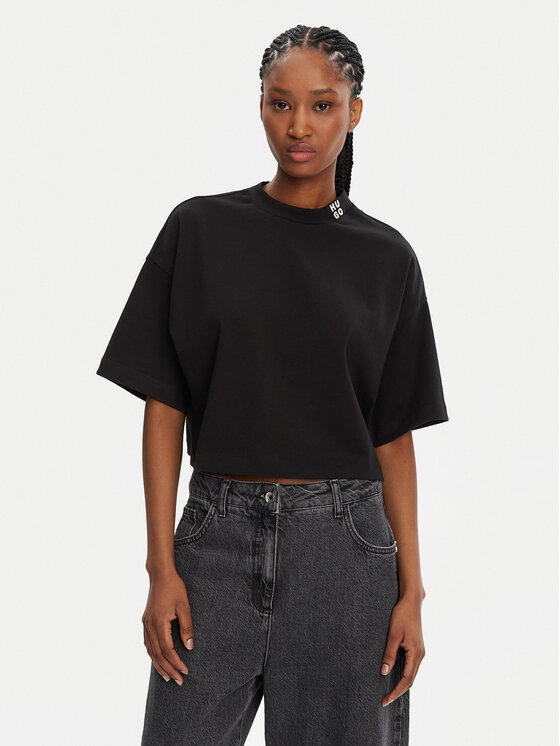 HUGO Marškinėliai · Juoda