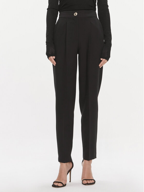 Guess Medžiaginės kelnės · Juoda · Regular Fit