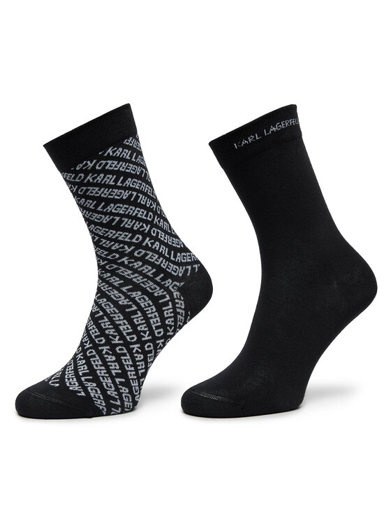 KARL LAGERFELD Ilgos kojinės · Juoda