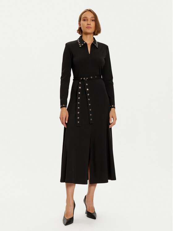 LOLA CASADEMUNT Marškinių tipo suknelė · Juoda · Midi