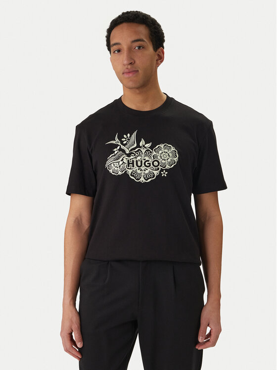 HUGO Marškinėliai · Juoda