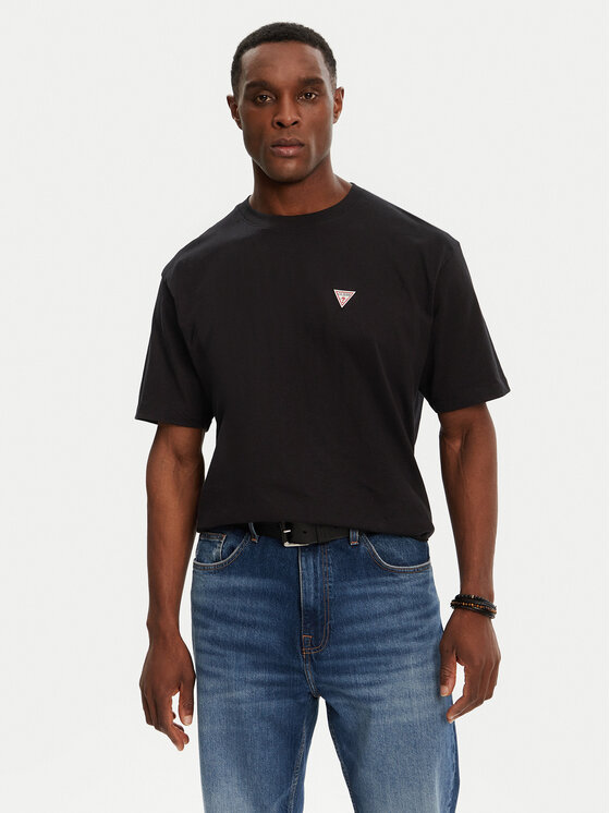 Guess Jeans Marškinėliai · Juoda