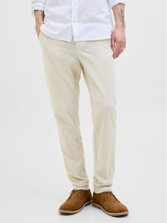 Jack & Jones Chinos kelnes · Écru · Slim Fit