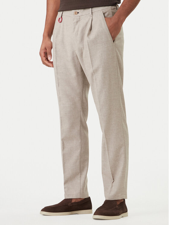 JOOP! Jeans Medžiaginės kelnės · Smėlio · Regular Fit