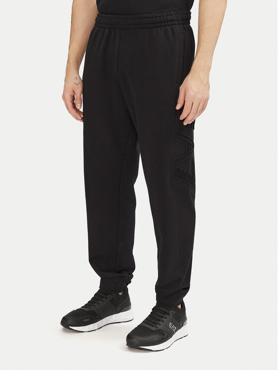 EA7 Emporio Armani Sportinės kelnės · Juoda · Regular Fit