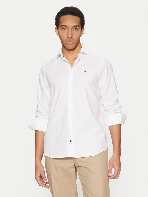Tommy Hilfiger Marškiniai · Balta · Slim Fit
