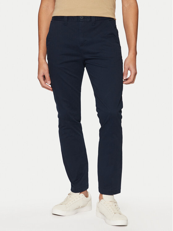 Tommy Jeans Chinos kelnes · Tamsiai mėlyna · Slim Fit