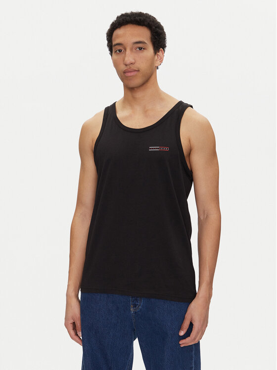 Tommy Jeans Tank top marškinėliai · Juoda