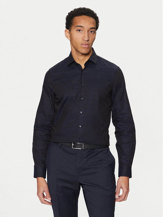 Kodas 20MAY Calvin Klein Marškiniai · Tamsiai mėlyna · Slim Fit