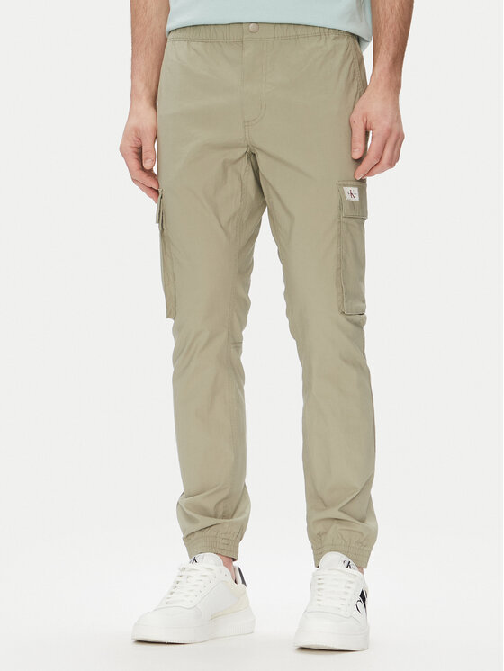 Kodas 20MAY Calvin Klein Jeans Jogger kelnės · Žalia · Slim Fit