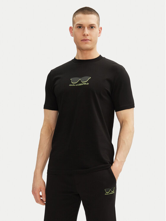 KARL LAGERFELD Marškinėliai · Juoda