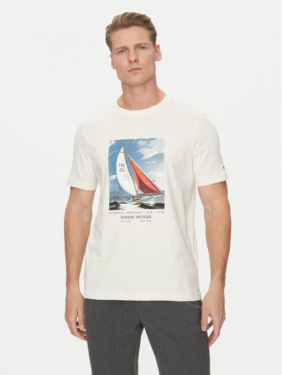 Kodas 20MAY Tommy Hilfiger Marškinėliai · Smėlio
