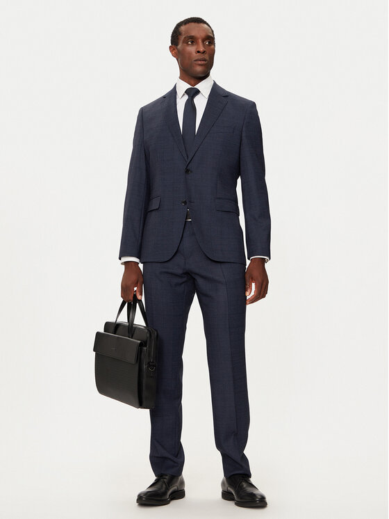 BOSS Kostiumas · Tamsiai mėlyna · Slim Fit