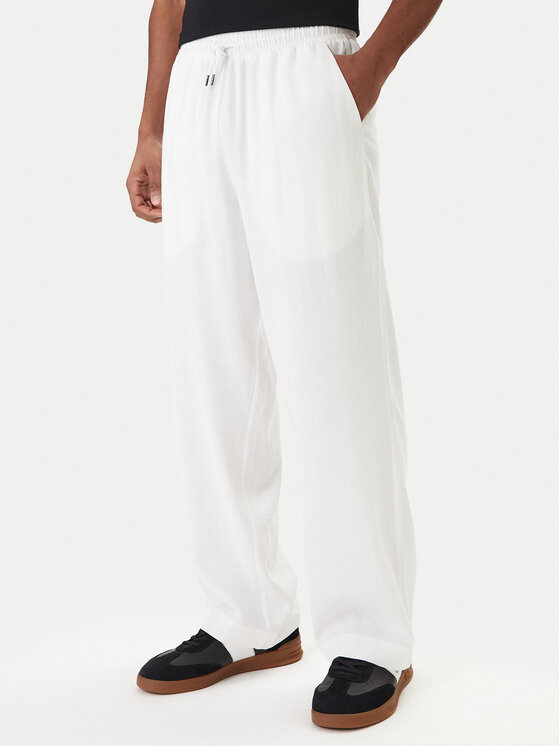Kodas 20MAY Emporio Armani Medžiaginės kelnės · Balta · Regular Fit