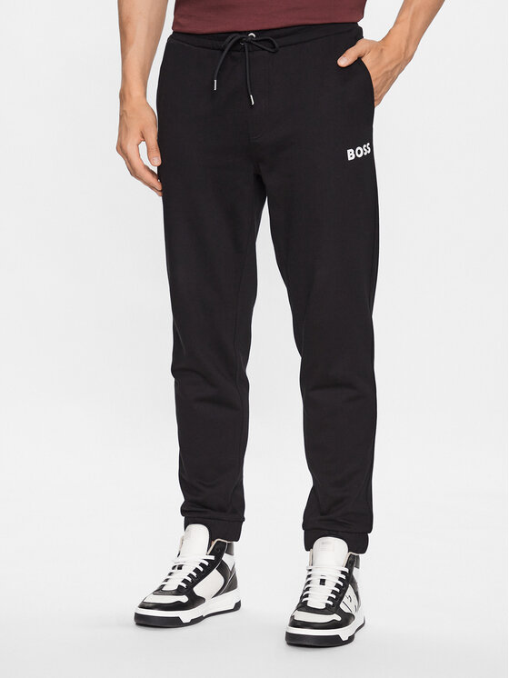 BOSS Sportinės kelnės · Juoda · Oversize