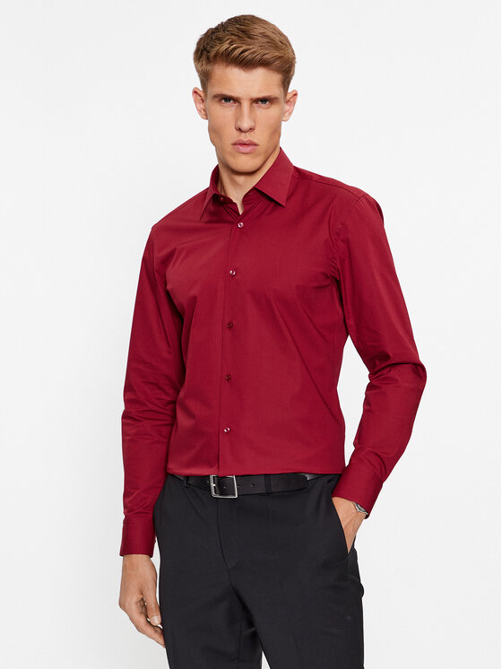 BOSS Marškiniai · Raudona · Slim Fit