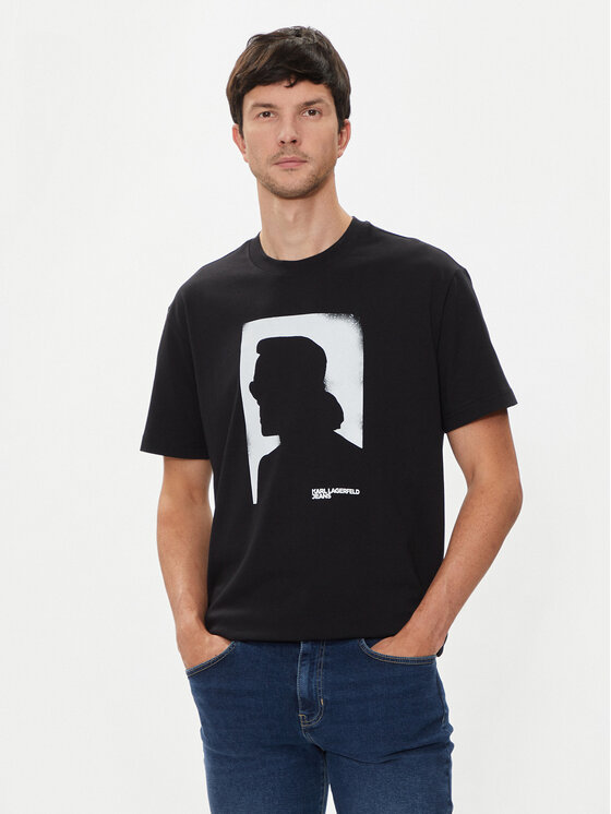 Karl Lagerfeld Jeans Marškinėliai · Juoda