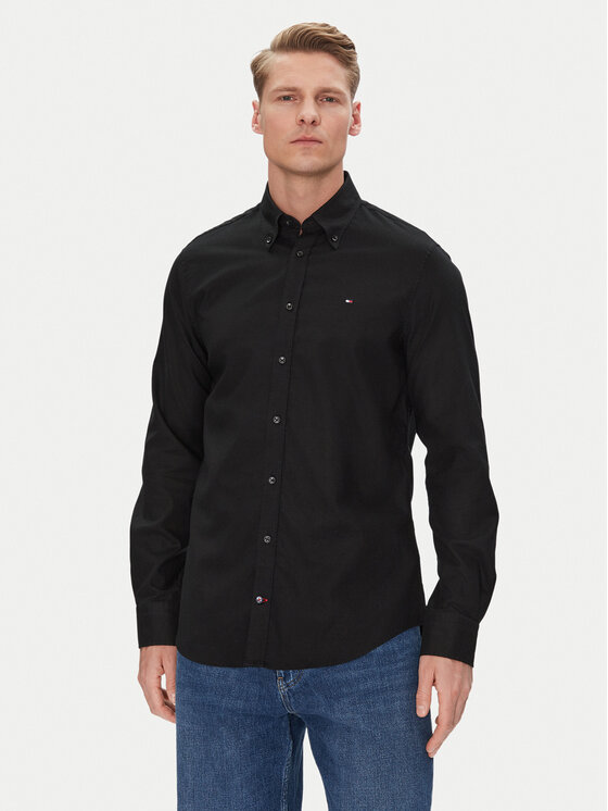 Tommy Hilfiger Marškiniai · Juoda · Slim Fit