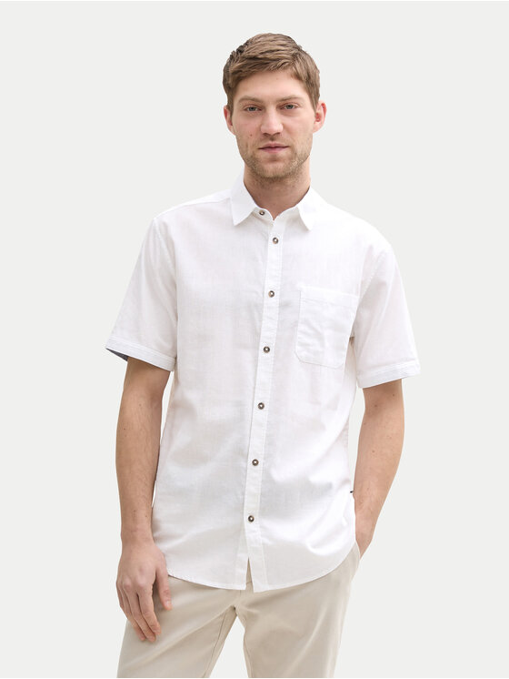 Tom Tailor Marškiniai · Balta · Regular Fit