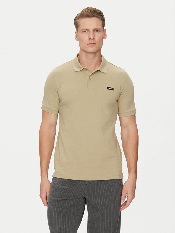 Kodas 20MAY Calvin Klein Polo marškinėliai · Smėlio