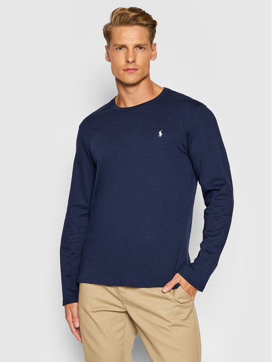Polo Ralph Lauren Marškinėliai ilgomis rankovėmis · Tamsiai mėlyna