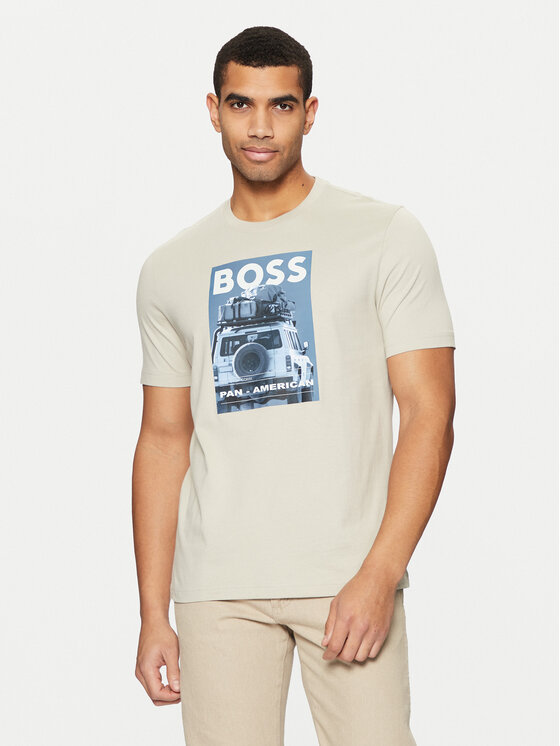 BOSS Marškinėliai · Smėlio