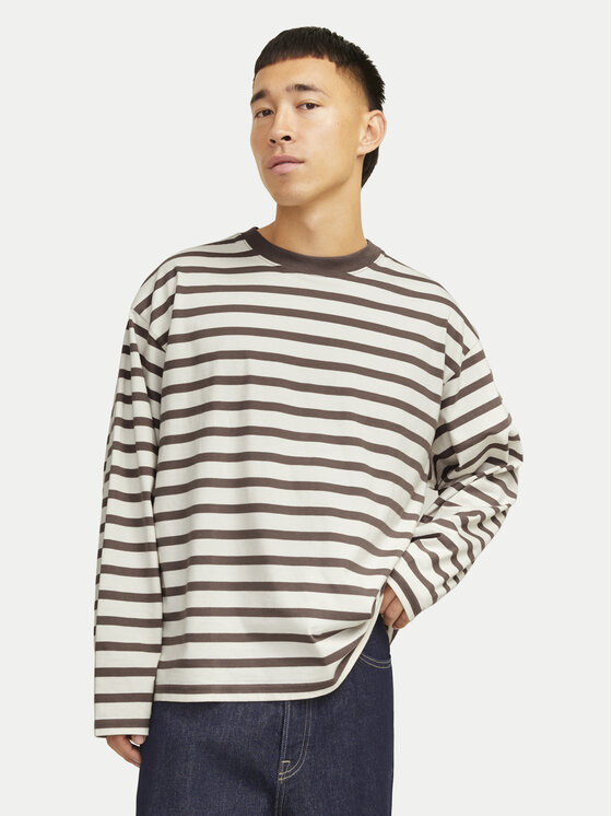 Jack & Jones Marškinėliai ilgomis rankovėmis · Smėlio