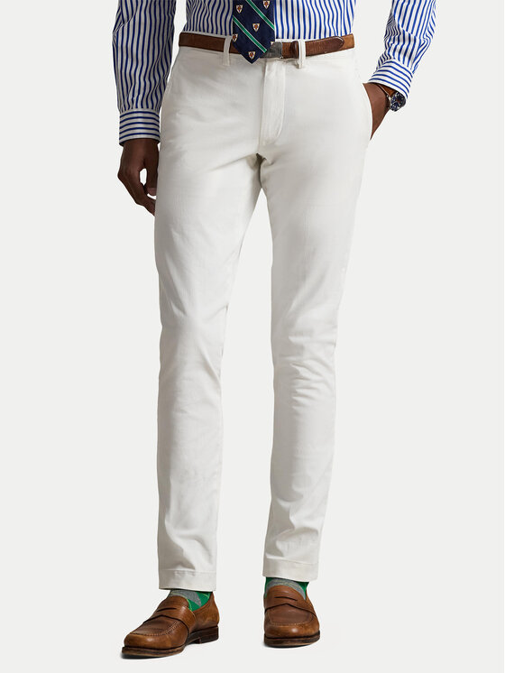 Kodas 20MAY Polo Ralph Lauren Chinos kelnes · Balta · Slim Fit