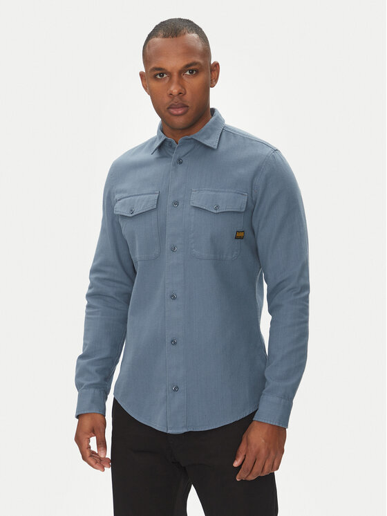 G-Star Raw Marškiniai · Mėlyna · Slim Fit