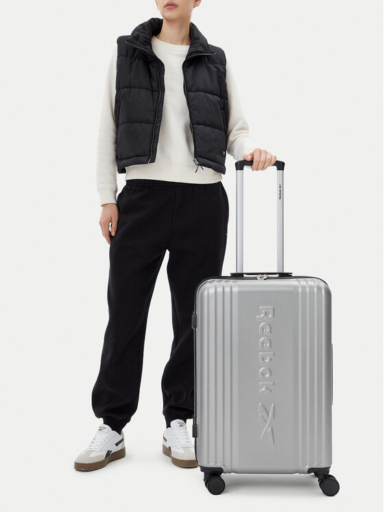 Kodas 20MAY Reebok Vidutinio dydžio lagaminas · Sidabrinė