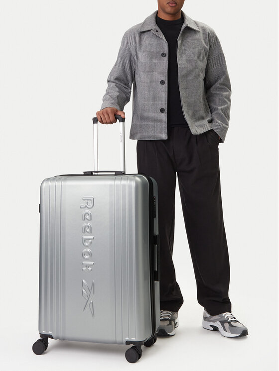 Kodas 20MAY Reebok Didelis lagaminas · Sidabrinė