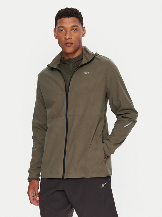 Reebok Bėgimo striukė · Žalia