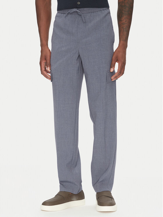 Lindbergh Medžiaginės kelnės · Mėlyna · Relaxed Fit