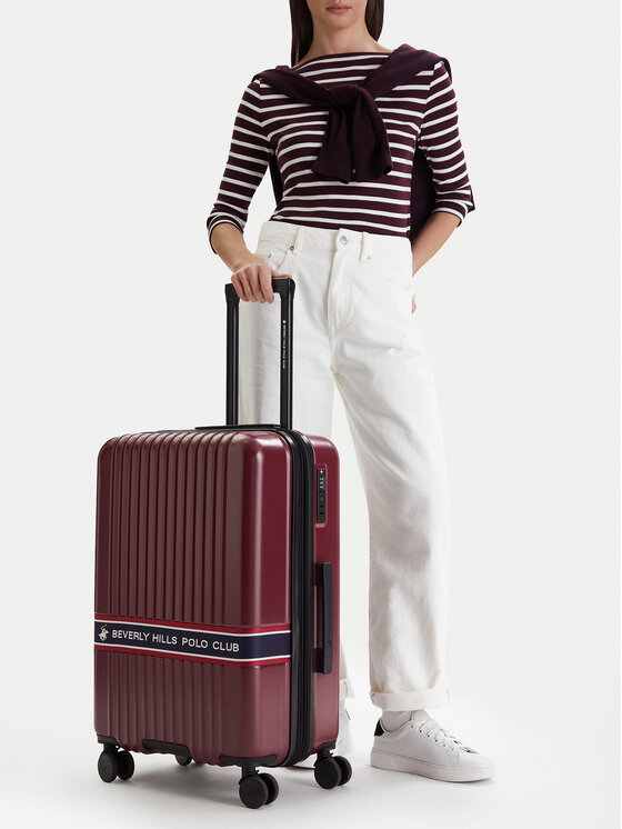 Beverly Hills Polo Club Vidutinio dydžio lagaminas · Vyšninė