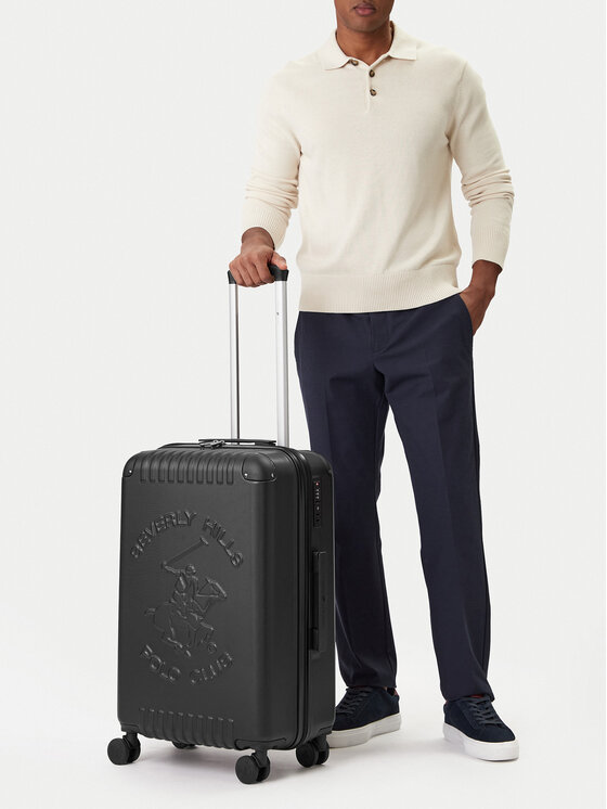 Beverly Hills Polo Club Vidutinio dydžio lagaminas · Juoda