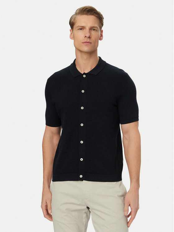 Kodas SUN15 Bugatti Marškiniai · Tamsiai mėlyna · Regular Fit