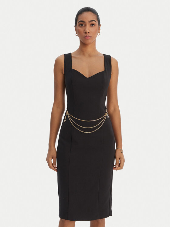 Kodas SUN15 Fracomina Kokteilinė suknelė · Juoda · Midi