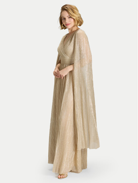Swing Vakarinė suknelė · Auksinė · Maksi