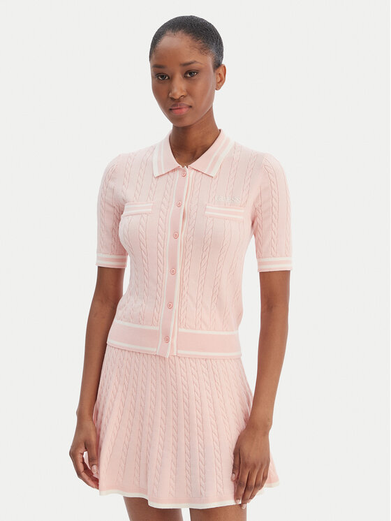 Guess Kardiganas · Rožinė · Regular Fit