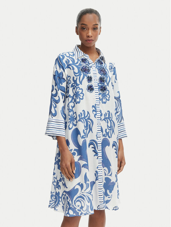 Kodas SUN15 Iconique Marškinių tipo suknelė · Mėlyna · Mini