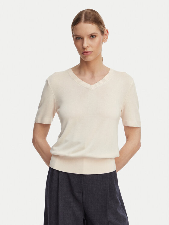 Calvin Klein Megztinis · Kreminė · Regular Fit
