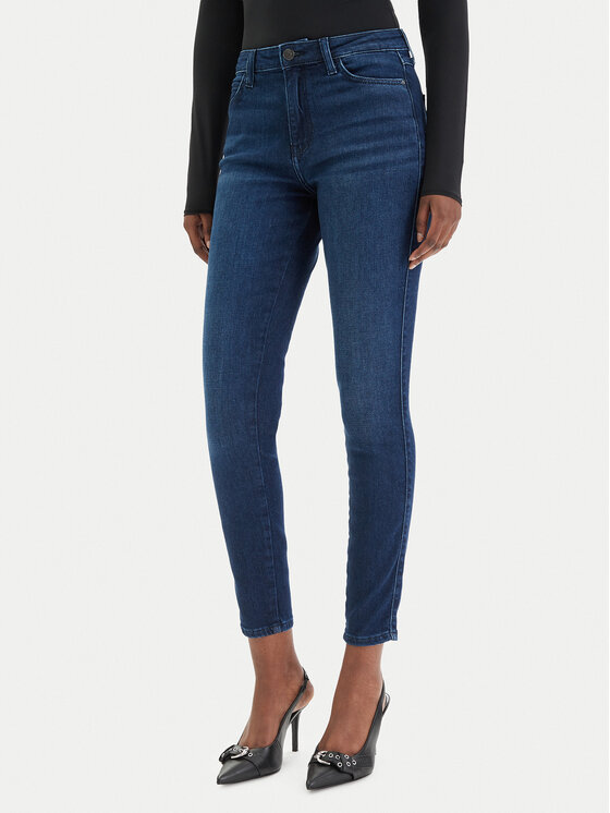 Guess Džinsai W6RAB4 D5QQ0 Tamsiai mėlyna