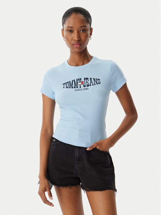 Kodas SUN15 Tommy Jeans Marškinėliai · Šviesiai mėlyna