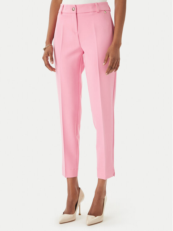 Maryley Medžiaginės kelnės · Šviesiai rožinė · Regular Fit