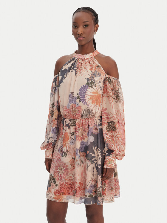 Kodas SUN15 Guess Kokteilinė suknelė · Smėlio · Mini